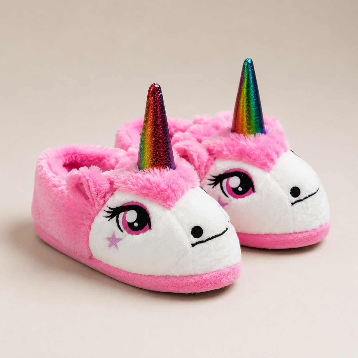 Pantufa Unicórnio Rosa Quentinha e Confortável 🩷